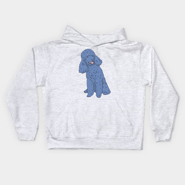 Miniature Poodle Kids Hoodie by Csieben